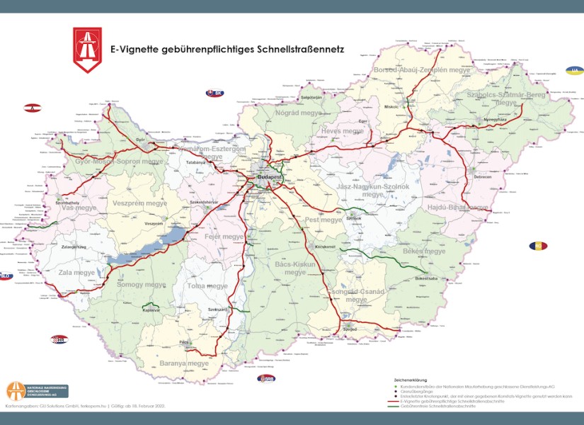 Mautstraßen in Ungarn - Alle Strecken im Überblick