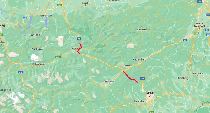 Bosrucktunnel und Gleinalmtunnel Maut in Österreich – Unterwegs auf der A9 Pyhrn Autobahn