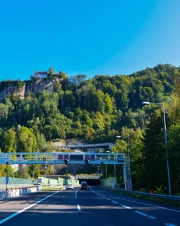 Pfändertunnel auf der Autobahn A 14 bei Bregenz