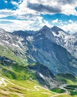 Überblick met Hochalpenstrassen im Österreich