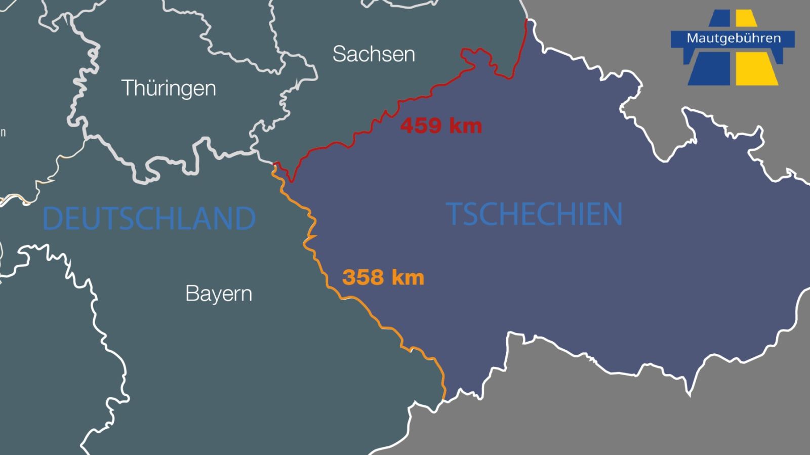 Wie lang ist die grenze zwischen Deutschland und Tschechien?