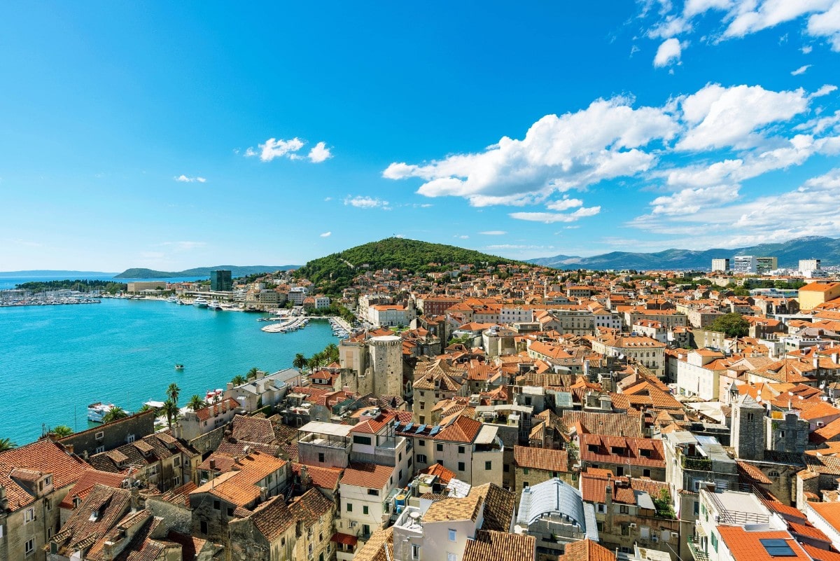 Luftaufnahme Split – Split in Kroatien mit dem Auto besuchen