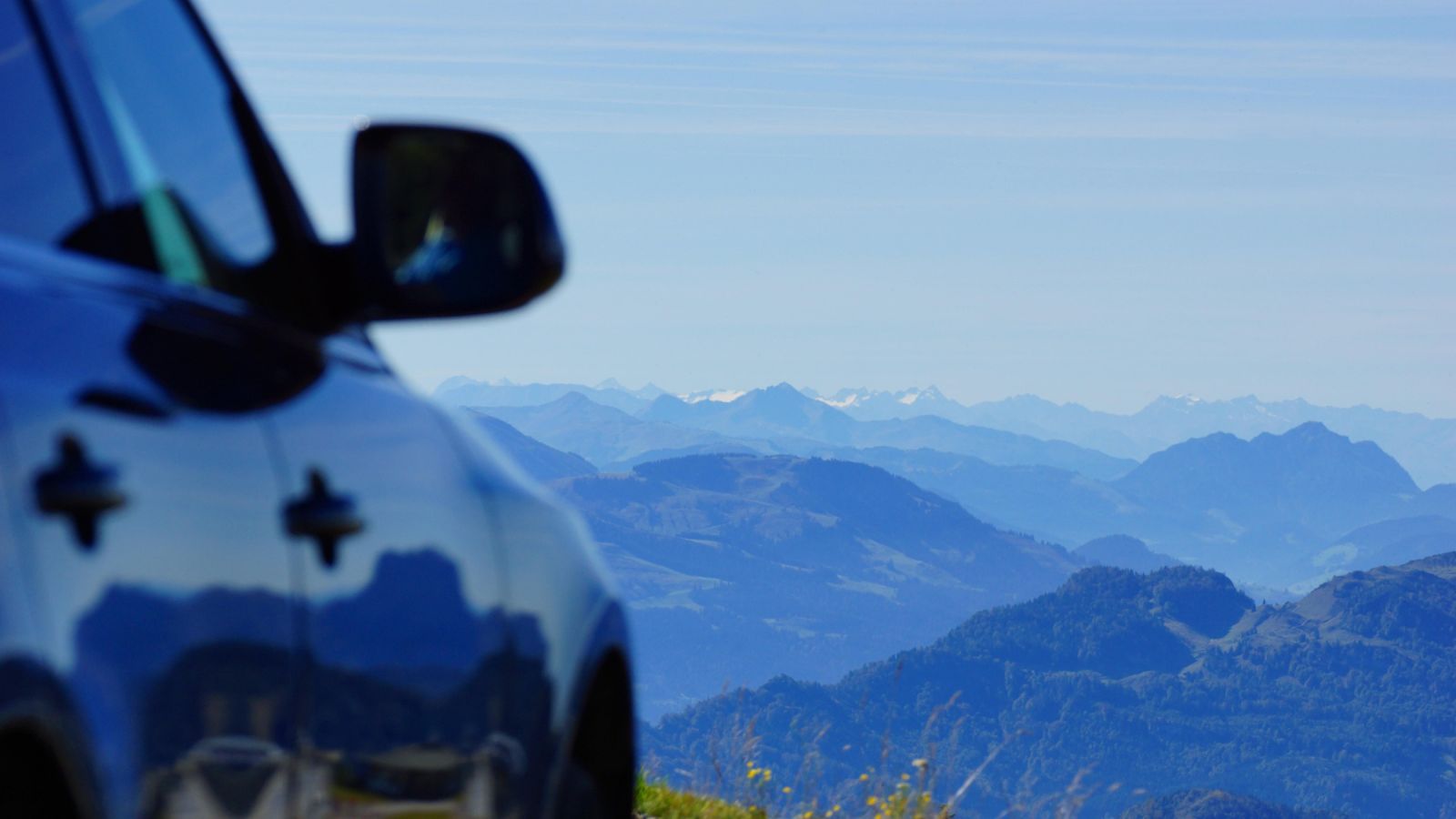 Reise mit dem Auto durch die Alpen - Deutsche Alpenstraße