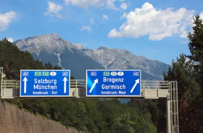 Autobahn nach Österreich