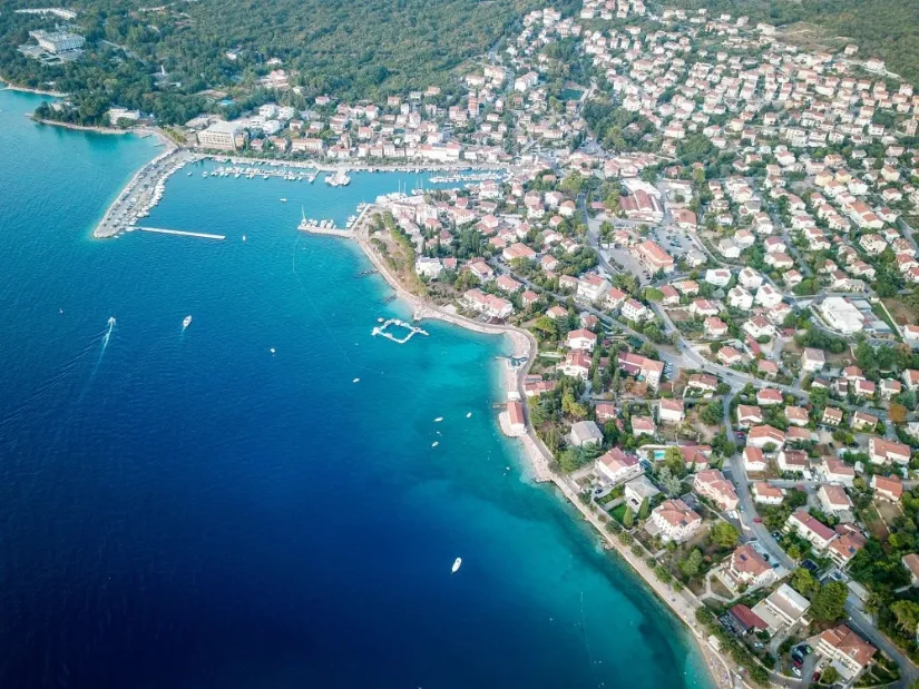 Luftaufnahme Insel Krk in Kroatien