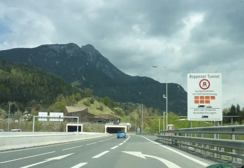 Roppener-Tunnel in Österreich
